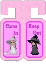 Door Hanger Girl 1