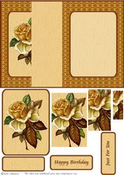 Autumn Rose - No Hole Fold Back