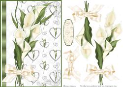 White Calla Card Front