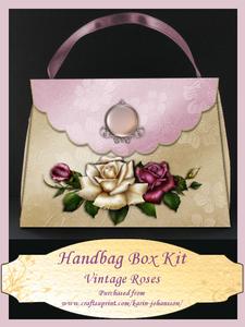 Vintage Roses - Handbag Box
