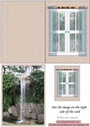 Waterfall Window Card