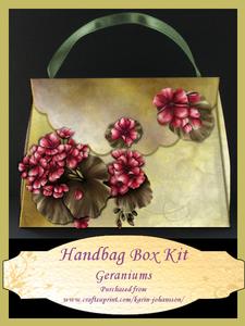 Geraniums - Handbag Box