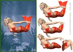 Mermaid in Red