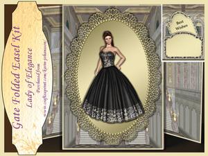 Lady of Elegance - Gate Folded Easel