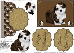 Cute Dog - Envelope Card