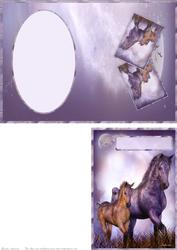 Horse in Moonlight - Print & Fold