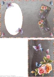 Butterfly and Rose - Print & Fold