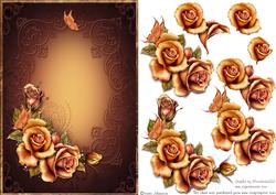 Fall Rose Card Front