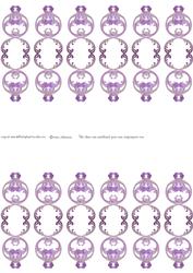 Purple Swirls - Candle Cover