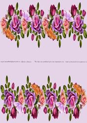 Roses and Butterfly - Candle Cover