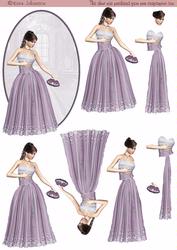 Elegant Lady in Lilac