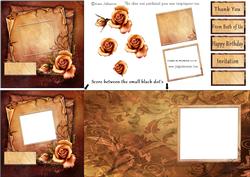 Autumn Rose - All in One Card