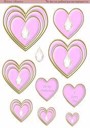 Pink Hart for Valentines Day
