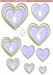 Blue Hart for Valentines Day