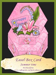 Summer Time - Easel Box Card