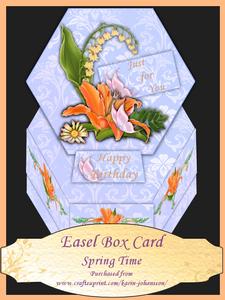 Spring Time - Easel Box Card