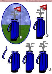 Golf Bag Blue