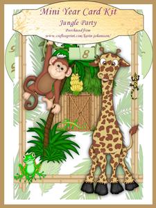 Jungle Party - Year Card