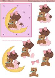 Baby Girl and Moon