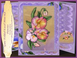 Pansies- Gate Folded Easel