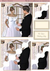 Modern Wedding 3 Wavey Corner Stacker