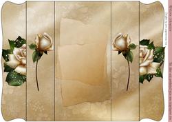 Cream Rose Gate Folded