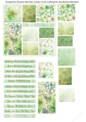 Easy Cut Layout Card Toppers - Gorgeous Greens