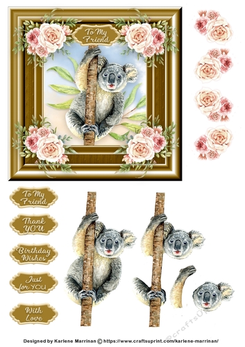 Koala Design 2 Card Topper