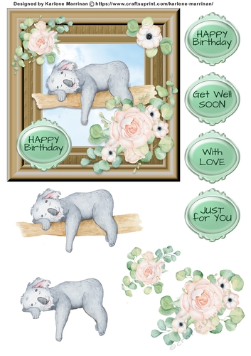 Koala Design 6 Card Topper