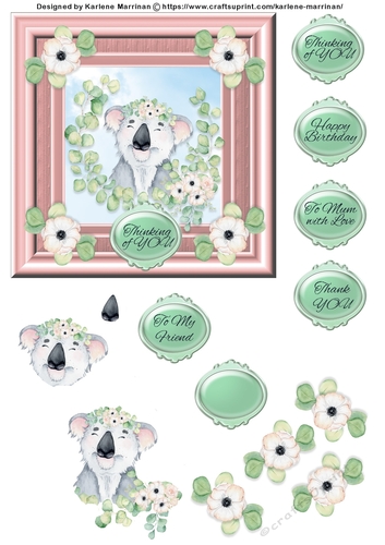 Koala Design 7 Card Topper