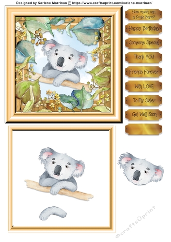Koala Design 9 Card Topper