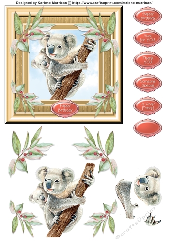 Koala Design 11 Card Topper