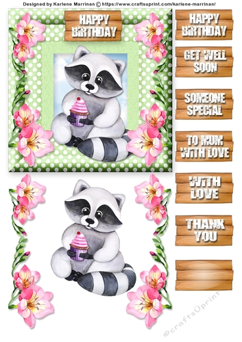 Birthday Cupcake Card Topper