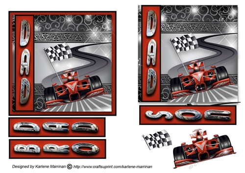 Showcase  Car - Male Topper - Racing Red