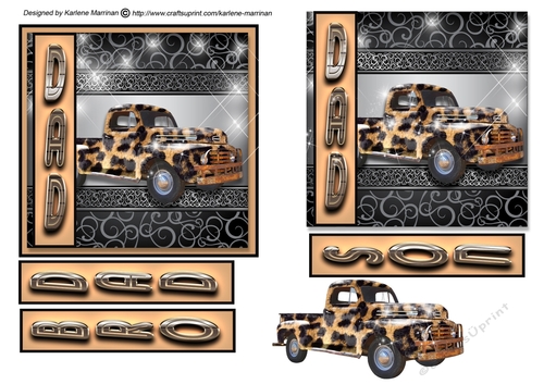 Showcase  Car - Male Topper - Camo Truck