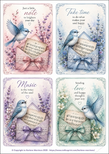 Sweet Notes & Songbirds Toppers