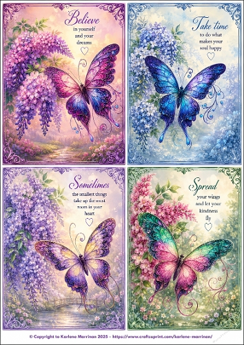 Butterfly Dreams & Garden Wishes Toppers