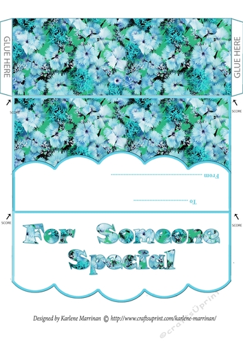 Sweet Williams  -  Envelope Money/Voucher Wallet - Someone Special