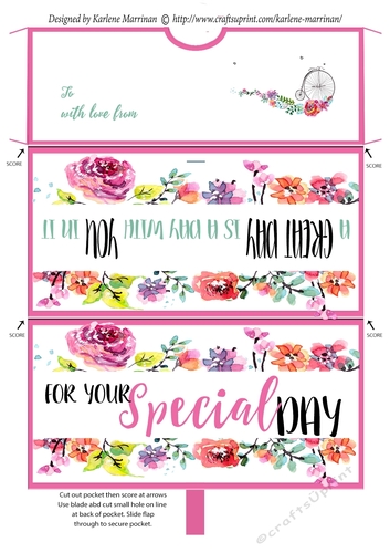 Special Day -  Envelope Money/Voucher Wallet 