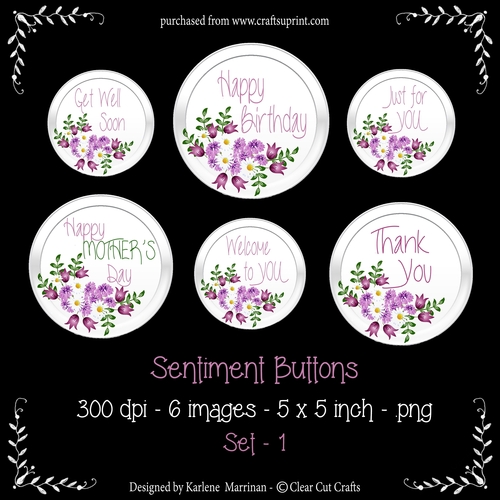 Sentiment Buttons - Set 1 