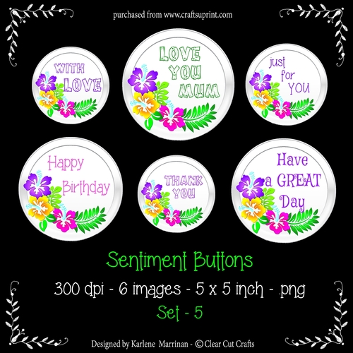 Sentiment Buttons - Set 5