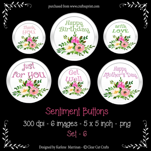 Sentiment Buttons - Set 6