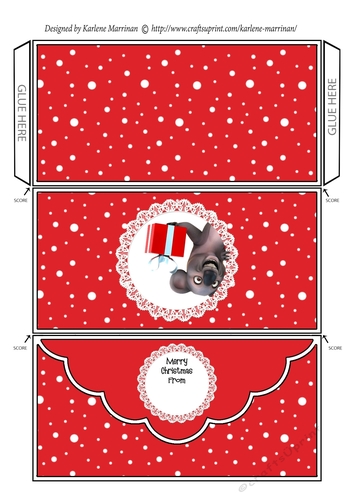 Christmas Koala Money/Voucher Pocket Wallet