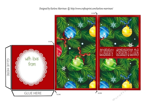 Christmas Deco Money/Voucher Pocket Wallet