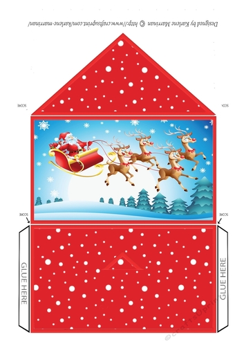 Santas Coming Money/Voucher Pocket Wallet