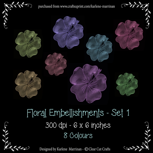 Watercolor Flower Pack 1