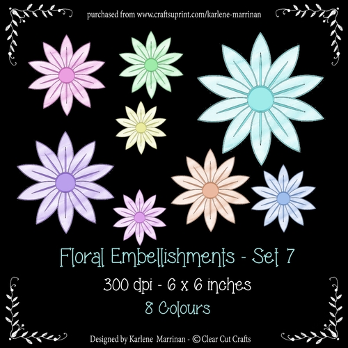 Watercolor Flower Pack 7