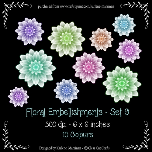 Digital Flower Pack 9