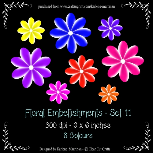 Digital Flower Pack 11
