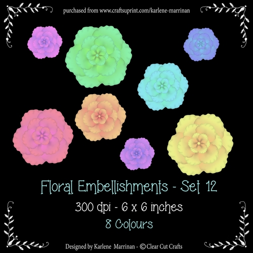 Digital Flower Pack 12
